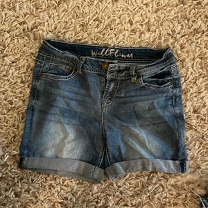 Wallflower jean shorts